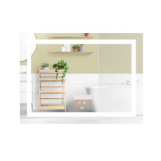 Дзеркало Lidz Kubis (KU1) 900х700 з LED-підсвічуванням Touch, з антизапотіванням, з димером, рег. яскравостіLD78LF9049070