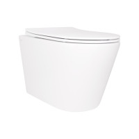 Унітаз підвісний Qtap Scorpio безободковий Ultra Quiet з сидінням Soft-close QT14332380ASW