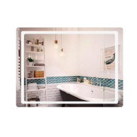 Дзеркало Qtap Mideya (DC-F614) 700х500 з LED-підсвічуванням Touch, з антизапотіванням, димером, рег. яскравості QT2078NCF07050W