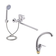 Акційний набір Lidz Nicole: Змішувач 005 Chrome + Змішувач 008F Chrome