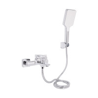 Змішувач для ванни Qtap Crow з душовим гарнітуром QTCRO259CRM48646 Chrome