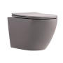 Унітаз підвісний Qtap Robin Ultra Quiet 520×365×340 мм, Stone grey, з сидінням Slim Duroplast / Soft-close / Quick Release QTROB26SG48996