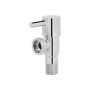 Кран кутовий Thermo Alliance (палочка) Standart 1/2"Зх3/4"З, нерж, хром, керам. буксу TAS349W1520