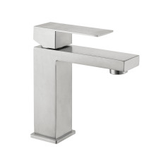 Змішувач для раковини низький Lidz Helix 001F (k35)  LDHEL001FNKS49178 Nickel
