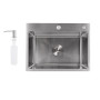 Мийка для кухні інтегрована Lidz Handmade H5843 Brushed Steel 3,0/1,0 мм LDH5843BRU49442