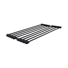 Сушарка на кухонну мийку з присоскою Lidz Acsis LA09 Black, кругла основа, для посуду 440х234 мм LDACSLA09BLM49777