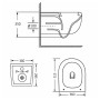 Унітаз підвісний Qtap Taurus Ultra Quiet 515×360×350 мм, White, з сидінням Slim Duroplast / Soft-close / Quick Release QTTAU26W49116