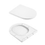 Унітаз підвісний Qtap Taurus Ultra Quiet 515×360×350 мм, White, з сидінням Slim Duroplast / Soft-close / Quick Release QTTAU26W49116