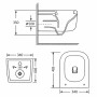 Унітаз підвісний Qtap Gemini Ultra Quiet 485×340×350 мм, White, з сидінням Slim Duroplast / Soft-close / Quick Release QTTAU26W49119