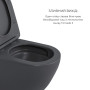 Qtap Комплект Robin Anthracite 3 в 1: підвісний унітаз Ultra Quiet + біде підвісне + раковина накладна QTROBAN49157