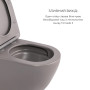 Qtap Комплект Robin Stone grey 3 в 1: підвісний унітаз Ultra Quiet + біде підвісне + раковина накладна QTROBSG49158