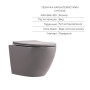 Qtap Комплект Robin Stone grey 3 в 1: підвісний унітаз Ultra Quiet + біде підвісне + раковина накладна QTROBSG49158