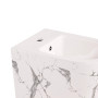 Qtap Комплект Robin Marble 3 в 1: підвісний унітаз Ultra Quiet + біде підвісне + раковина накладна QTROBMR49160