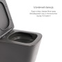 Qtap Комплект Tern Anthracite 3 в 1: підвісний унітаз Ultra Quiet + біде підвісне + раковина накладна QTROBAN49157