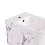 Qtap Комплект Tern Marble 3 в 1: підвісний унітаз Ultra Quiet + біде підвісне + раковина накладна QTTERMR49164