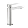 Змішувач для раковини низький Lidz Nexus 001F (k35) LDNEX001FNKS49184 Nickel