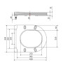 Сидіння для унітазу Qtap (Evia, Arvin, Leo 630) 410x330x22 мм, White, з мікроліфтом, Slim Duroplast, Quick Release QTSC179W49264