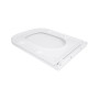 Сидіння для унітазу Qtap (Gemini 490) 428x344x37,5 мм, White, з мікроліфтом, Slim Duroplast, Quick Release QTSC179W49385
