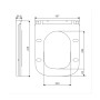 Сидіння для унітазу Qtap (Gemini 520) 448x357x38,5 мм, White, з мікроліфтом, Slim Duroplast, Quick Release QTSC179W49386