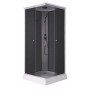 Душовий бокс Lidz Kubis SB90x90.SAT.LOW.GR, скло тоноване 4 мм