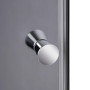 Душовий бокс Lidz Kubis SB90x90.SAT.LOW.GR, скло тоноване 4 мм