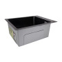 Мийка для кухні інтегрована Lidz Handmade H4050B Brushed Black PVD 3,0/1,0 мм LDH4050BRUBLM49439