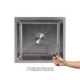 Мийка для кухні інтегрована під стільницю Lidz Handmade H4843 Brushed Steel 3,0/1,0 мм LDH4843BRU49441