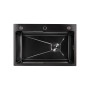 Мийка для кухні інтегрована Lidz Handmade H6845HB Decor Black PVD Honeycomb 3,0/1,0 мм LDH6845HDECBLM49445