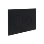 Клавіша змиву Qtap Standard 152x236x28 мм, Matt Black, кругла QTSTD164BLM49470