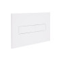 Клавіша змиву Qtap Standard 152x236x28 мм, White, лінійна QTSTD164W49471