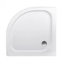 Lidz Набор: Душевая кабина Latwa SC90x90.SAT.LOW.DGR, полукруглая, стекло тонированное 4 мм + Душевой поддон Kapielka ST90x90x14