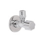 Кран кутовий Thermo Alliance Forte 1/2"Зх3/8"З з перехідником M10, хром TAF341W159