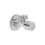 Кран кутовий Thermo Alliance Forte 1/2"З×3/4"З, хром TAF341W1520