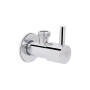Кран кутовий Thermo Alliance Standart (палочка) 1/2"ЗЗ, нерж, хром, керам. буксу TAS349W1515