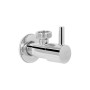 Кран кутовий Thermo Alliance (палочка) Standart 1/2"Зх3/4"З, нерж, хром, керам. буксу TAS349W1520
