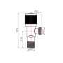 Комплект кутових кранів Thermo Alliance Standart (круг, чорний) 1/2"ЗЗ, нерж, хром, керам. буксу TAS350W1515B