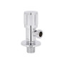 Кран кутовий (круг) Thermo Alliance Standart 1/2"ЗЗ, нерж, хром, керам. буксу TAS351W1515