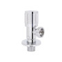 Кран кутовий (круг) Thermo Alliance Standart 1/2"Зх3/4"З, нерж, хром, керам. буксу TAS351W1520