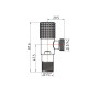 Кран кутовий (круг) Thermo Alliance Standart 1/2"Зх3/4"З, нерж, хром, керам. буксу TAS351W1520