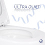 Унітаз підвісний Qtap Robin ML Ultra Quiet 490x365x325 мм, з сидінням Soft-close MagLock, White QTROBML26W49621
