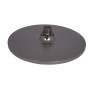 Стельова лійка Qtap (250х54х250) для душової системи Vlasta New Gunmetal Black PVD QTVLA25054250GMB49647