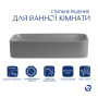 Раковина накладна Qtap Tern 610x350x135 мм, Stone grey, прямокутна, з донним клапаном QTTER188SG49789