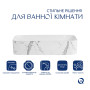 Раковина накладна Qtap Tern Раковина накладна 610x350x135 мм, Marble, прямокутна, з донним клапаном QTTER188MR49791