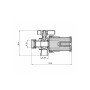 Фільтр дешламатор Thermo Alliance Forte 3/4" з магнітом, кутовий вертикальний TAF430G20