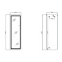 Дзеркало Qtap Gemini 500х1600 з LED-підсвічуванням Inside, з димером, QTGE50160049893