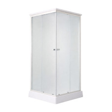 Душовий бокс Lidz Kubis SB90x90.SAT.LOW.FR, скло Frost 4 мм