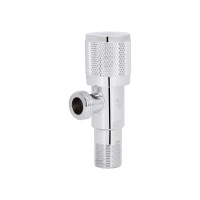 Кран кутовий (круг)  Thermo Alliance Standart 1/2"ЗЗ, нерж, хром, керам. буксу TAS351W1515