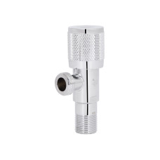Кран кутовий (круг)  Thermo Alliance Standart 1/2"ЗЗ, нерж, хром, керам. буксу TAS351W1515