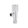 Кран кутовий (круг) Thermo Alliance Standart 1/2"ЗЗ, нерж, хром, керам. буксу TAS351W1515