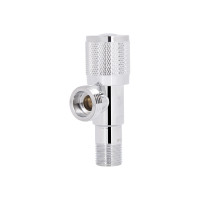 Кран кутовий (круг) Thermo Alliance Standart 1/2"Зх3/4"З, нерж, хром, керам. буксу TAS351W1520